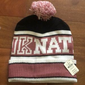Pink nation beanie hat